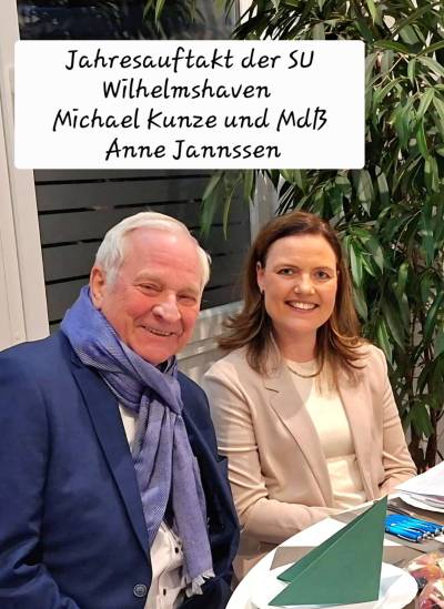 Anne Janssen, MdB und Michael Kunze, Vors. Wilhelmshaven
